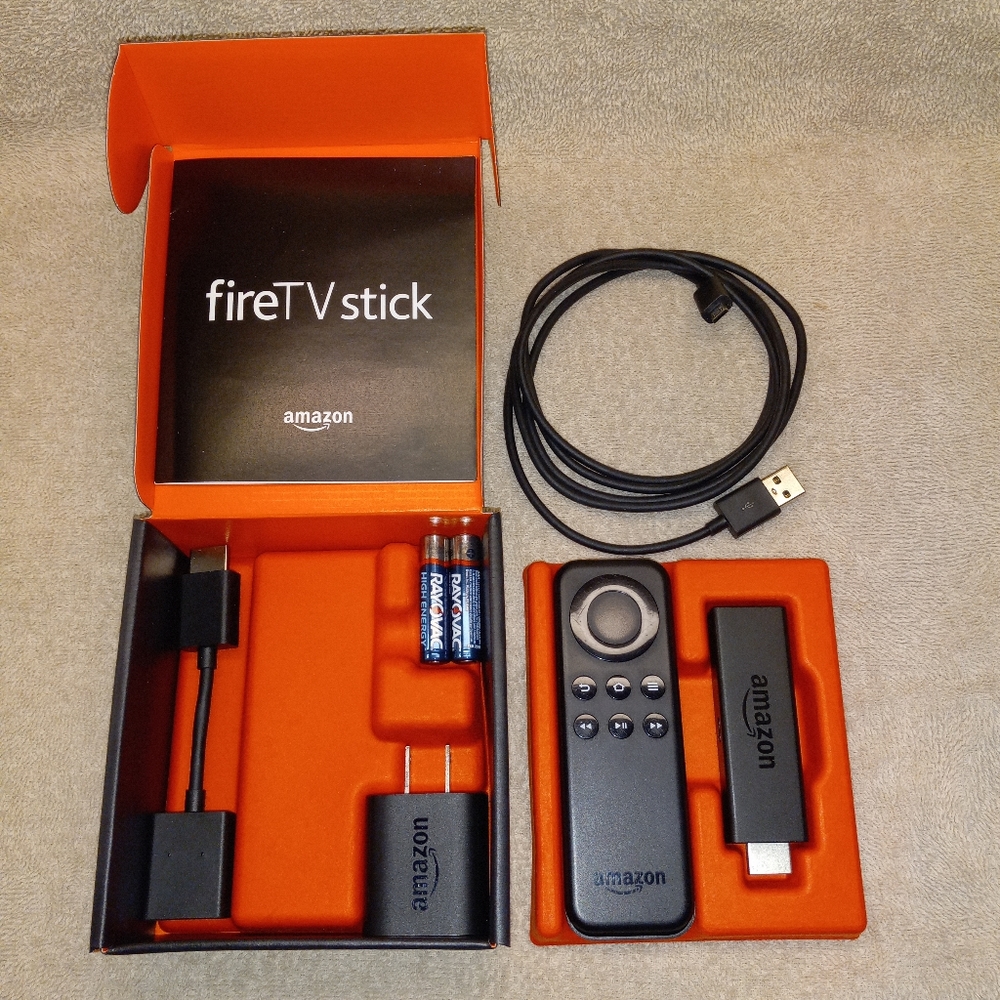 Amazon FireStick in original box 1st generation NEW batteries w/all accessories